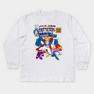 Major Glory Comic Kids Long Sleeve T-Shirt